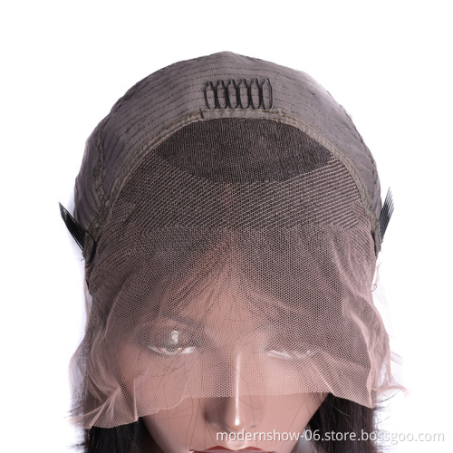 the cheapest human hair 8 10 12 14 inch short Brazilian straight human hair bob transparent lace front wig for summer